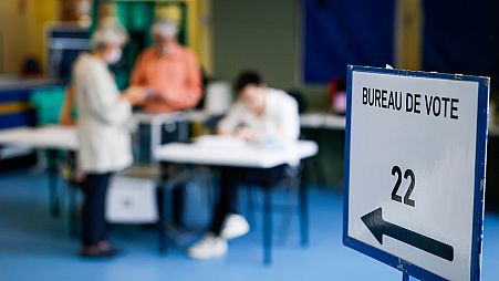 Wahlkabine in Frankreich