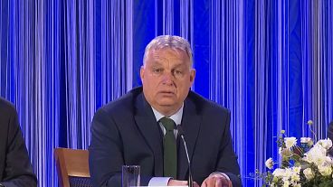 Hungary's Prime Minister Viktor Orbán speaks at a press conference in Vienna, June 30, 2024