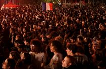 Протестующие собрались после оглашения результатов первого тура выборов в законодательные органы власти Франции.