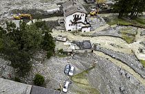 Καταστροφές από τις πλημμύρες στη νότια Ελβετία