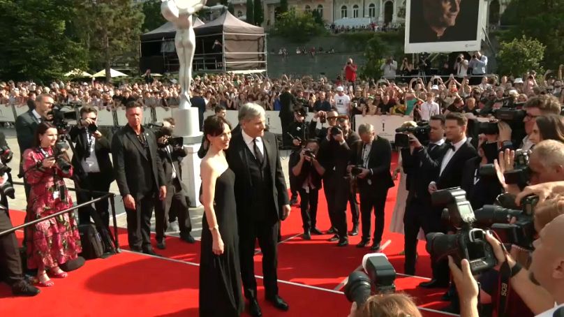 Viggo Mortensen arrives on the red carpet at the 58th International Film Festival in Karlovy Vary, Czech Republic.