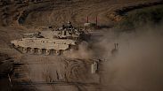 دبابة إسرائيلية في قطاع غزة 