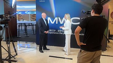 GSMA CEO John Hoffman speaks to Euronews' Business Editor Angela Barnes at GSMA MWC Shanghai