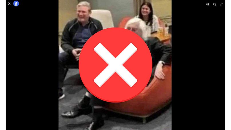 This photo of Keir Starmer with Jimmy Savile is fake