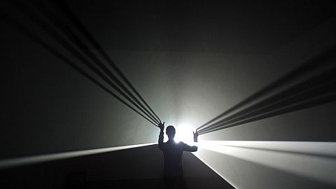 Anthony McCall's Light Sculptures 