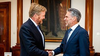 دیدار پادشاه هلند با دیک شوف، نخست وزیر جدید این کشور