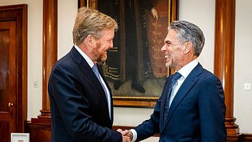 دیدار پادشاه هلند با دیک شوف، نخست وزیر جدید این کشور