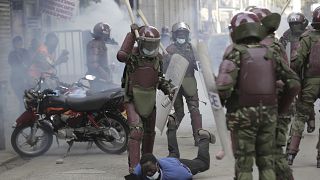 Anti-government protests clash with riot police in Kenya