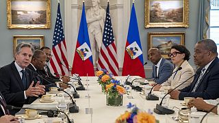 Secretary Blinken holds talks with Haitian Prime Minister