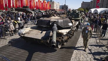 Elfogott amerikai gyártmányú Abrams harckocsi Moszkvában