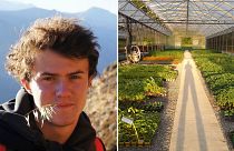 Jean Matthieu Thévenot es copropietario de una explotación de hortalizas y plantones ecológicos en el País Vasco francés.