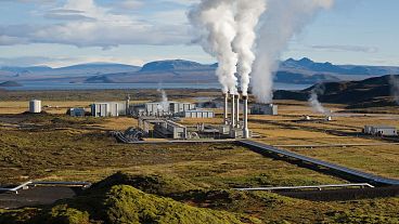Geothermische Anlage in Island. Pik Pik