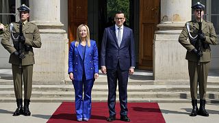 Giorgia Meloni's Fratelli d'Italia (FdI) and Mateusz Morawiecki Law and Justice (PiS) are the main factions in the European Conservatives and Reformists (ECR) group.