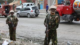 Kenyan Police patrol Haitian Capital  