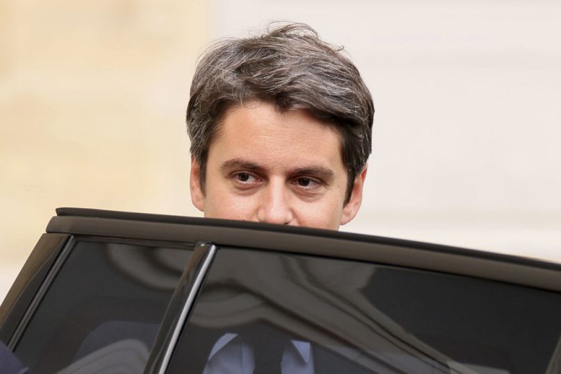French Prime Minister Gabriel Attal leaves the weekly cabinet meeting in Paris, 3 July 2024