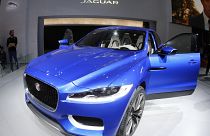 A Jaguar C-X 17 is presented during the first press day of the 65th Frankfurt Auto Show in Frankfurt, Germany, Tuesday, Sept. 10, 2013. More than 1,000 exhibitors will show th