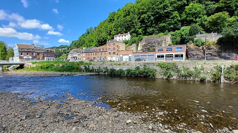 El río Vesdre atraviesa Pepinster