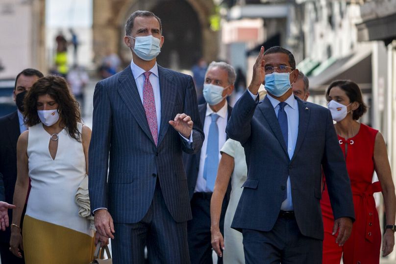El Rey Felipe VI visita Puerto Rico en 2022. 
