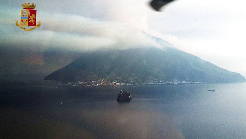 Image d'illustration du volcan Stromboli, en 2019 lors d'une précédente éruption. 