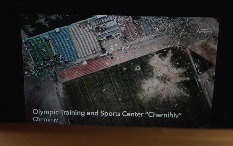 Das olympische Trainings- und Sportcenter in Tschernihiw.  