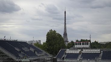 A view of La Concorde olympic venue Wednesday, July 3, 2024 in Paris. 