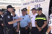 Agenti di polizia a Spalato