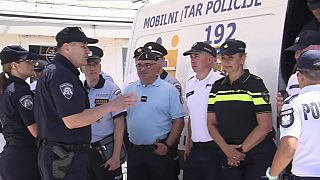 Agenti di polizia a Spalato