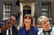 David Lammy, Rachel Reeves and Yvette Cooper. Euronews.