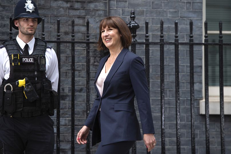 Rachel Reeves, Cancelliere dello Scacchiere, arriva a Downing Street a Londra