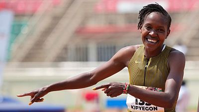 Faith Kipyegon breaks her own world record in 1,500 meters