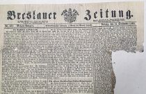 Eine Zeitung aus dem Jahr 1865 wurde in der Zeitkapsel gefunden.