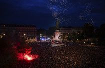 شادی طرفداران احزاب چپ در فرانسه