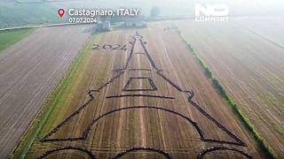 O artista plástico italiano Dario Gambarin faz homenagem aos próximos Jogos Olímpicos