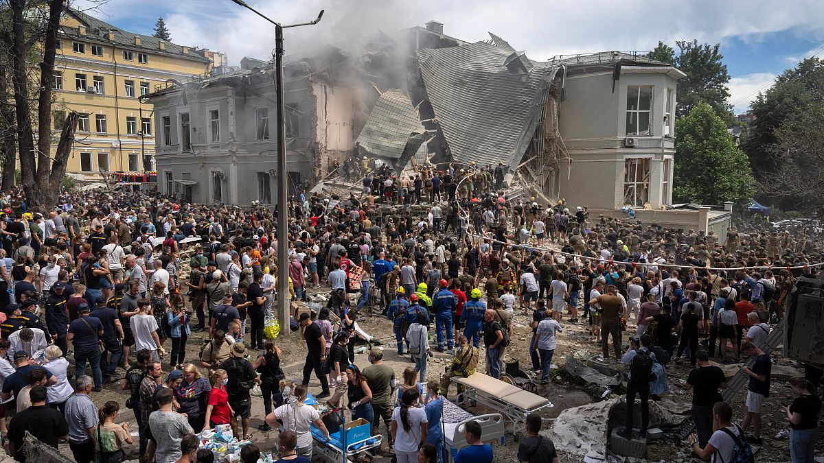 Maior hospital pediátrico de Kiev alvo de ataque das tropas russas