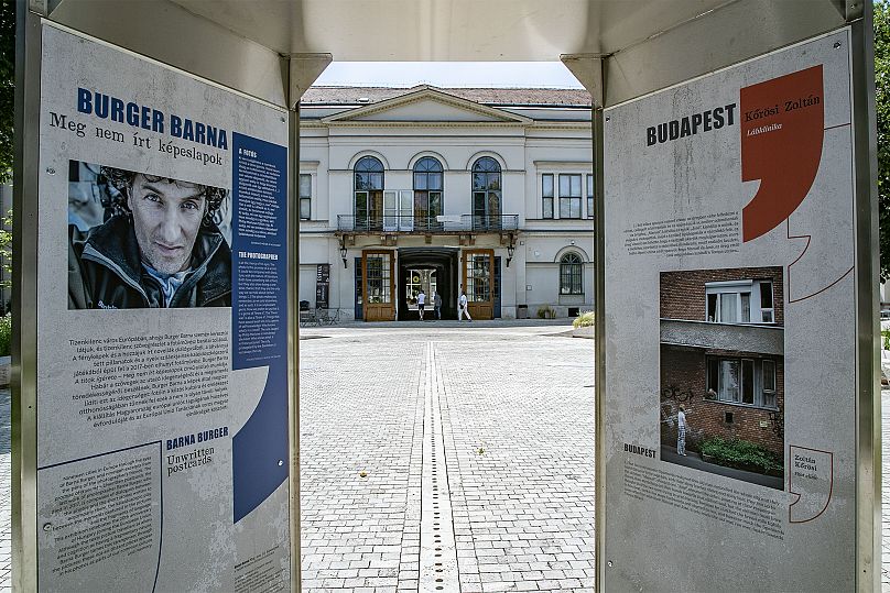 Burger Barna és a kiállítás egyedüli belföldi szereplője, Budapest