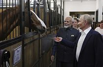 Putin e Modi in Russia