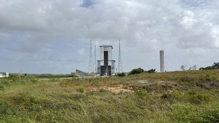 View of the Ariane 6 launchpad in Kourou, French Guiana