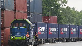 A Chinese cargo train