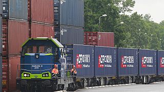 Un train de marchandises chinois