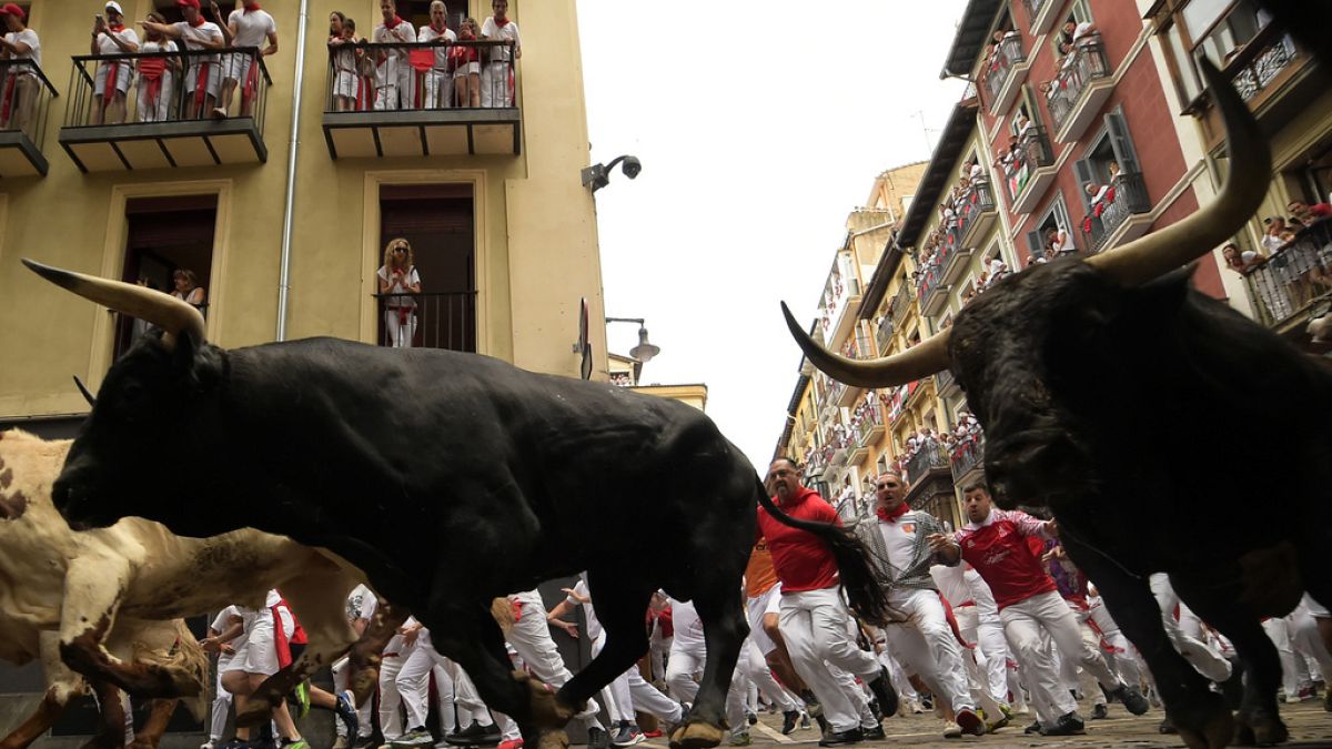 La troisième corrida de Pampelune a mis en scène des taureaux de l'élevage madrilène Victoriano del Río.