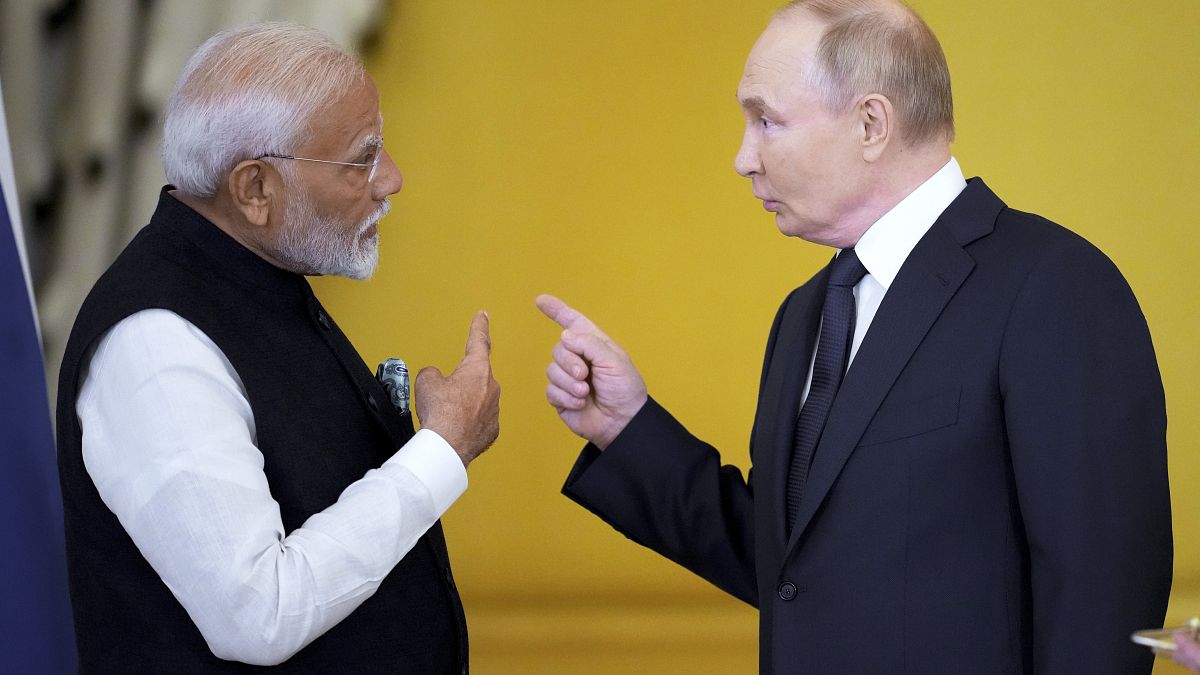 Modi y Putin.