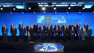 NATO liderleri aile fotoğrafı çektiriyor, Washington, DC, 10 Temmuz 2024.