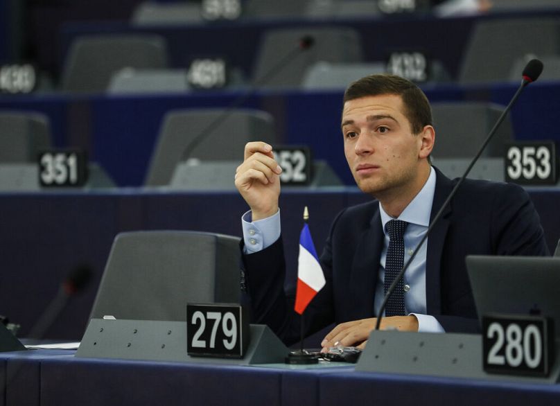 Jordan Bardella, young french MEP, will return as president of one of the far-right groups