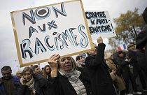 Antiszemitizmus elleni tüntetés Párizsban, 2023. november 12-én