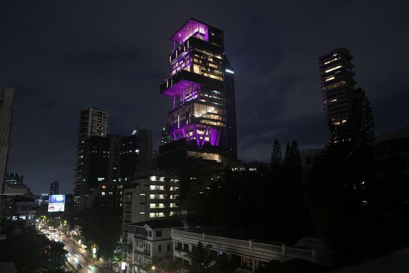 The Antilia mansion, house of billionaire Mukesh Ambani