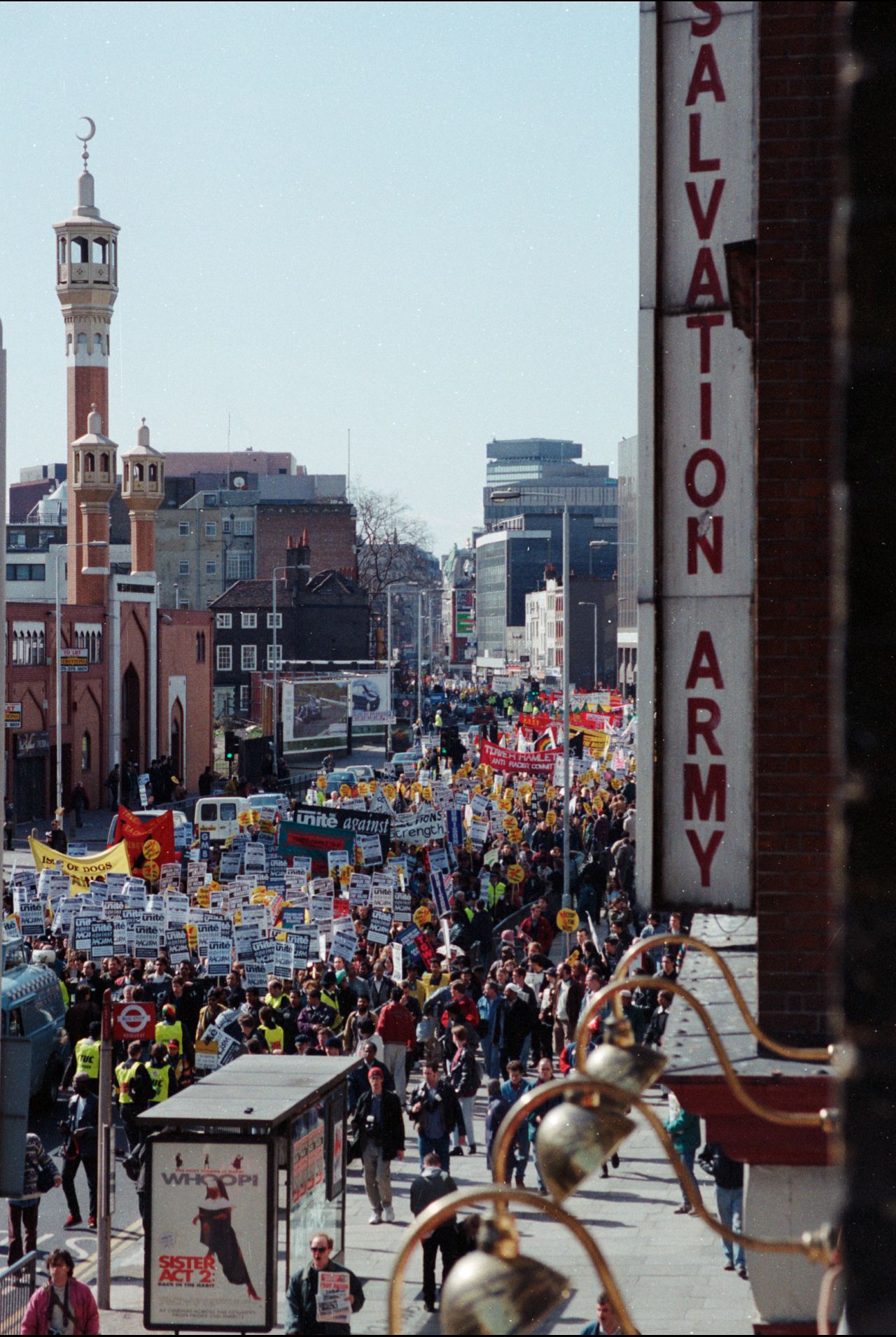 Mayar Akash, TUC Unite Against Racism March and Demonstration, Tower Hamlets 1990s