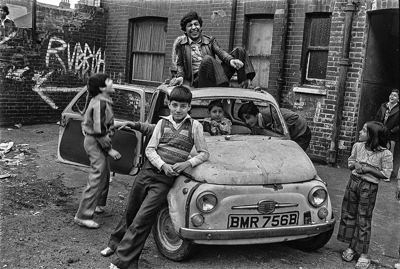 David Hoffman, Kids Play With Car at Fieldgate Mansions