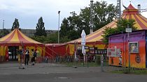 the tent for poets in the festival