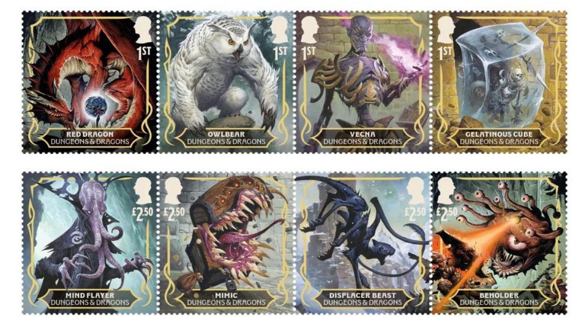 Royal Mail celebrates the 50th anniversary of Dungeons & Dragons