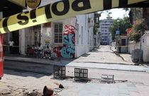 İki kişinin can verdiği olay, İzmir'in Konak ilçesinde yaşandı (Fotoğraf, X'ten alınmıştır)